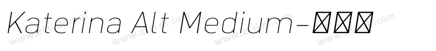 Katerina Alt Medium字体转换